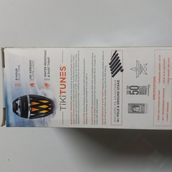 TikiTunes Bluetooth Tiki Torch Speaker - Picture 6 of 6